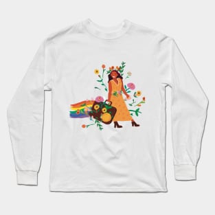 Summertime in her suitcase Long Sleeve T-Shirt